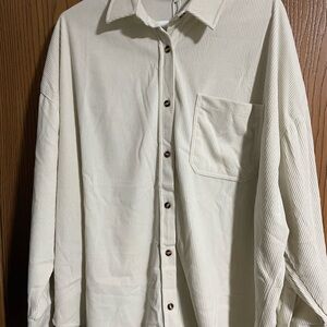 Women's Cream Shacket